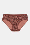 Rosaline Pure Cotton Full Coverage Slim Elastic Brief (Pack of 3)- Circles n Squares Print — thumbnail 3